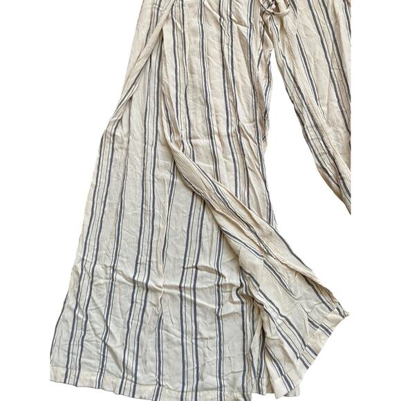 Billabong Adventure Spirit Wide Leg Wrap Palazzo Pant Women S Stripe Beach Boho - Picture 11 of 16